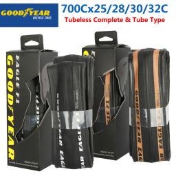Goodyear eagle f1 pneu de bicicleta de estrada sem câmara de ar/pneu de tubo 700x2 5/28/30/32c bicicleta dobrável anti-punctura cascalho peças de ciclismo - Image 1