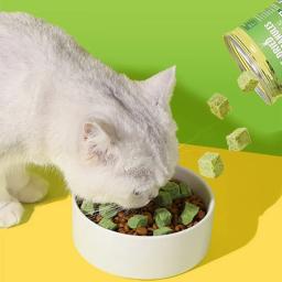 Lanche natural para limpeza dentes gato, lanche liofilizado para controle bola gato - Image 3