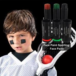 Profissional Face Paint Stick, efeito especial, pintura preta para futebol, beisebol e softball, maquiagem de Halloween, cosplay, 3pcs - Image 4