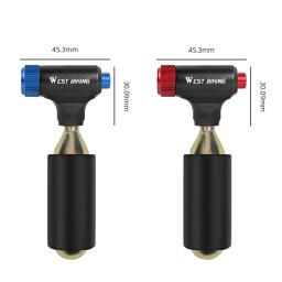Alumínio portátil Alloy Bomba de bicicleta, CO2 Inflator, Schrader, Presta Adaptador, Segurança, Automático, Mini Mão - Image 2