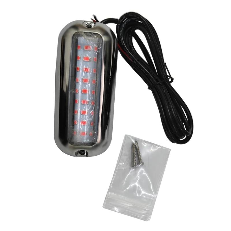 Barco de navegação luz 50/80w 27/42 led subaquática pontão barco marinho transom luz ip68 à prova dip68 água led navio feixe luz - Image 1