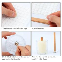 Pavio De Vela De Madeira com Clip Base, Cera De Abelha Queimando, Sem Fumaça, Artesanato, Vime, Parafina, Vela Fazendo Suprimentos, Alta Qualidade, 30Pcs - Image 6