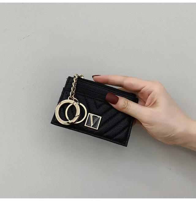 Bolsa Portátil Multifuncional para Mulheres: Armazenamento de Cartões, IDs, Chaves e Moedas