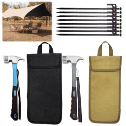 Camping Tenda Pernas e Martelo Set, Estacas Tenda, Pegging terra pregos, Acessórios campista ao ar livre, Suprimentos turísticos, 30cm Comprimento, 4 Pcs, 8Pcs - Image 2