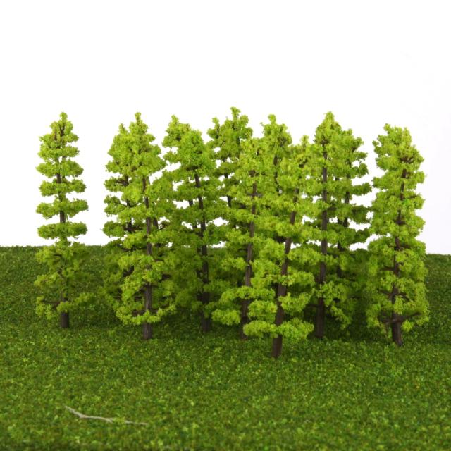Modelo de 20 Árvores em Escala Mista para Trem e Ferrovia: Decoração de Micro Paisagem para Crianças