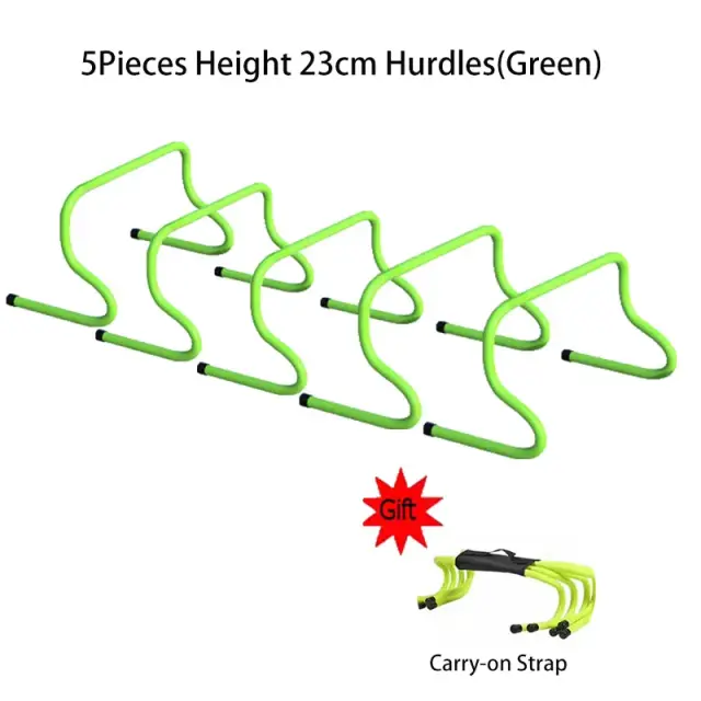 Escada de Agilidade Portátil para Treino de Futebol - Conjunto com 5 Peças de 30 cm para Aceleração e Coordenação