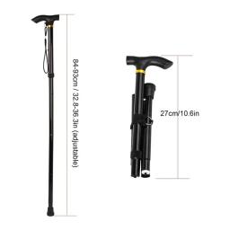 Ultraleve Folding Trekking Pole, Bastão portátil anti-choque, Escalada ao ar livre Caminhadas, Elder Walking Aid, Cana - Image 5