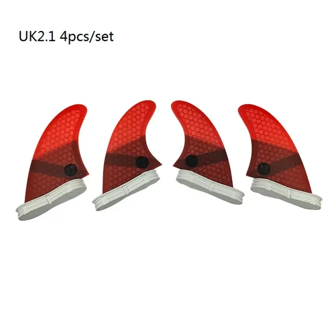 Fins Multi-tamanho para Pranchas de Surf: Quad, Tri e Twin Fins em Honeycomb Carbon para SUP Surfing
