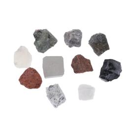 10 peças coleção de pedras minerais rocha espécimes científicos de geologia educacional - Image 4