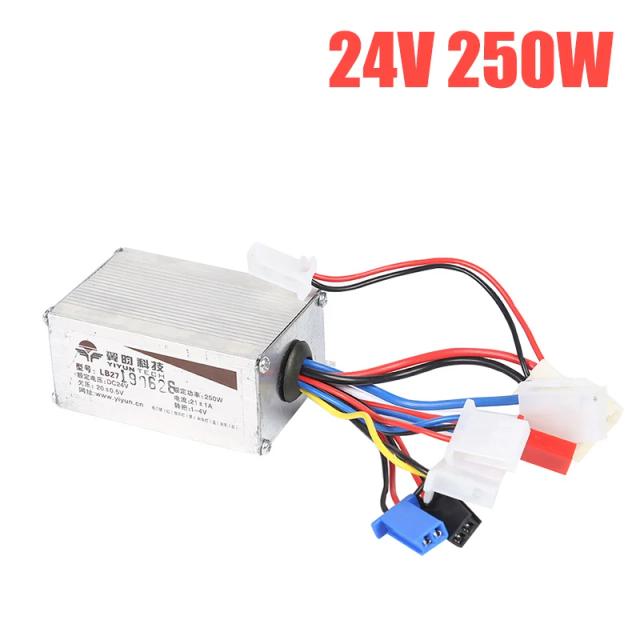 Controlador DC para Bicicletas Elétricas: 36V 350W, 24V 36V 48V, Acessórios para Motores Escovados e Scooters
