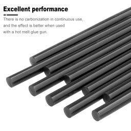 Black Hot Melt Adesivo Glue Gun Sticks, DIY Ferramentas para Hot Gun Silicone, 7mm, 11mm, Cozinha, Itens de Banheiro, 5-100Pcs - Image 3