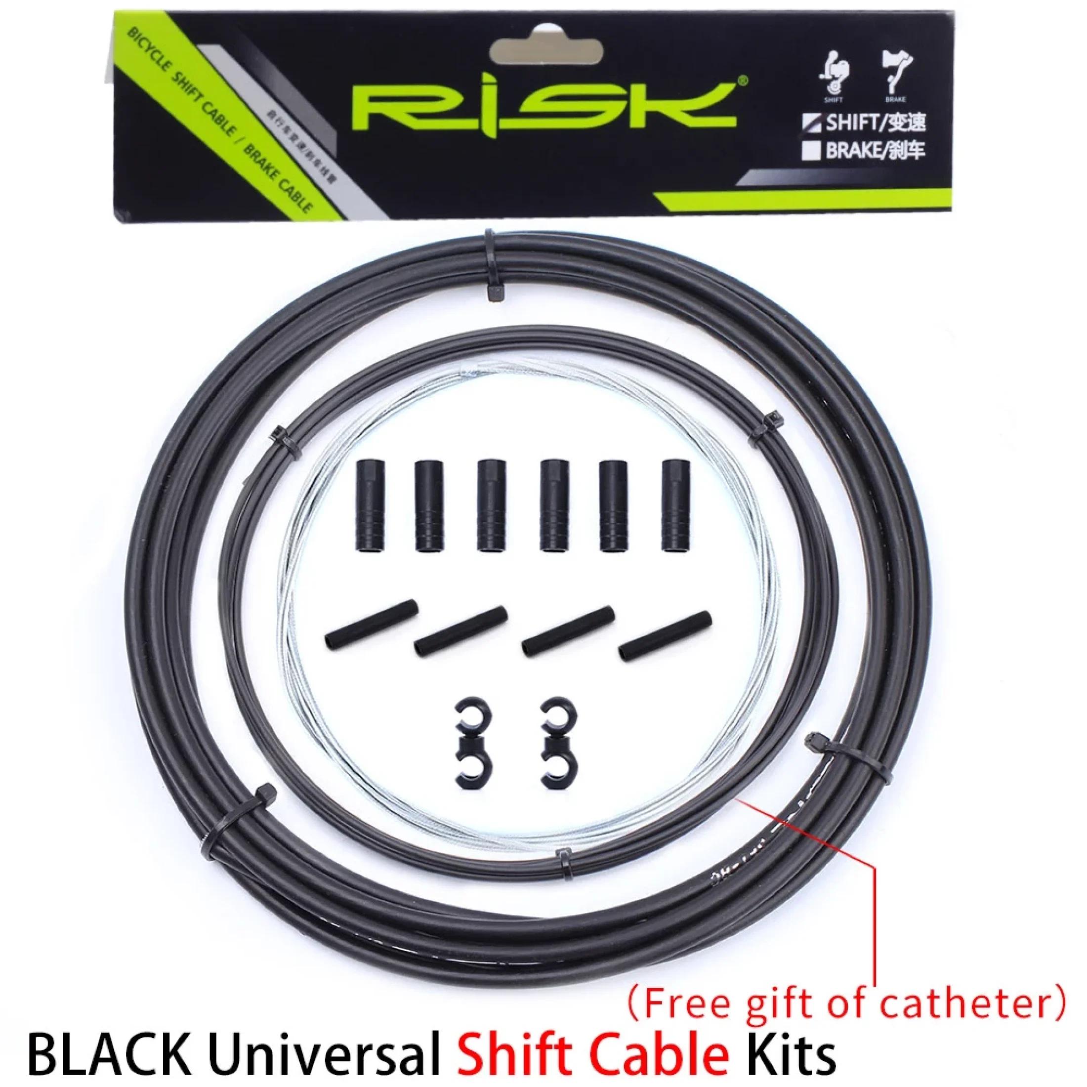 Risco bicicleta shift engrenagem desviador kits de freio fio tubo linha mangueira cabo básico habitação grupo para mtb bicicleta estrada ciclismo peças - Image 1