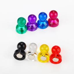 10 PCS Pequenos Alfinetes Magnéticos Ímãs Escritório 8 Cores Alfinetes Magnéticos Fortes - Image 3