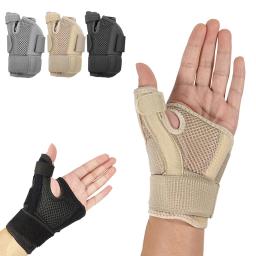 Bandagem de suporte de pulso para esportes Polegar Brace Wraps Túnel do Carpo Pulseira de entorse tendinite artrite Protetor de mão ginásio 1pc - Image 1