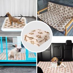 Tapete antiderrapante lavável e reutilizável de urina para Pet Dog, 4 camadas de fralda, Quick Absorb, Training Pee Pad, Acessórios para animais - Image 6