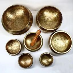 Nepal Handmade Tibet Buddha Sound Bowl com vara de couro, Yoga Meditação, cantar Chime de bronze, artesanato cantando tigela - Image 6