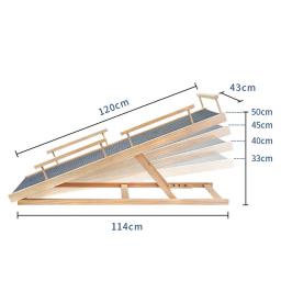 Rampa dobrável portátil para cão e gato, Rampa para animais de estimação, tapete antiderrapante, trilhos laterais de segurança, escada para sofá, cama do carro, escada até 200 libras - Image 4