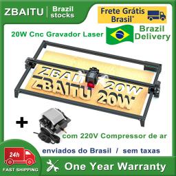 ZBAITU CNC Laser Cutter Gravador, Impressora Logo DIY, Máquina De Gravura De Metal De Madeira, Ferramentas Bomba Compressor, 16W, 20W, 10W - Image 1