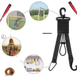 Prático Baseball Gear Hanger, luvas Clips, suporte do bastão, gancho leve do saco, gancho da engrenagem do basebol - Image 5