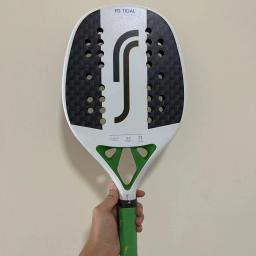 22mm Raquete de tênis de praia Superfície áspera Espuma Eva macia de fibra de carbono sem saco de tênis - Image 1