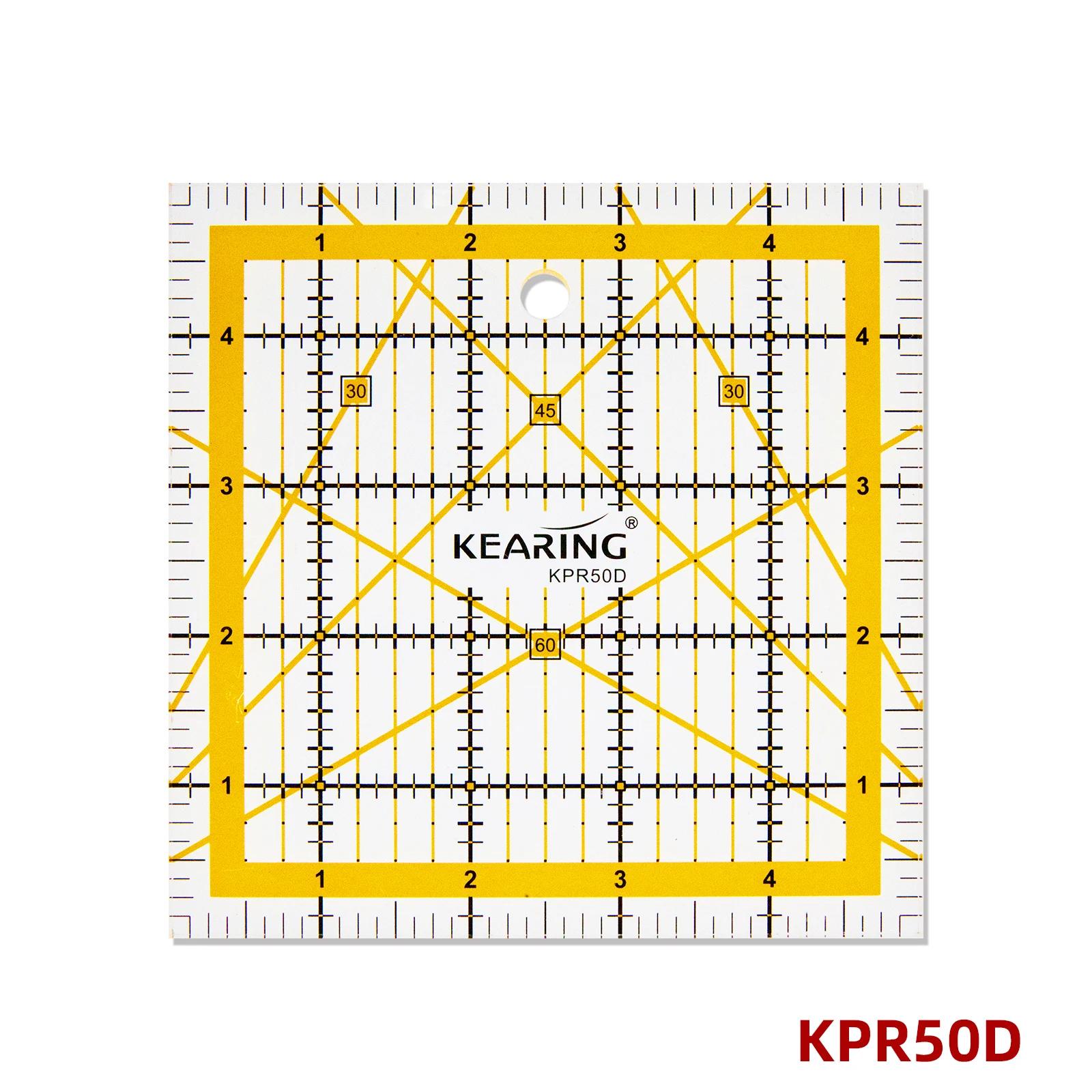 Kearing Acrílico Quilting Régua, Régua De Corte, Linhas De Grade, Tecido Transparente, Ferramenta De Medição Para Alfaiate, Artesanato De Patchwork - Image 1