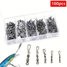 Conector de pino giratório mais pendurado, suprimentos de pesca e pesca marítima, pequenos acessórios de artes de pesca - Image 1