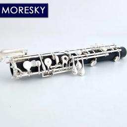 MORESKY-profissional C chave oboé, estilo totalmente automático, chaves prateadas, S12 - Image 4
