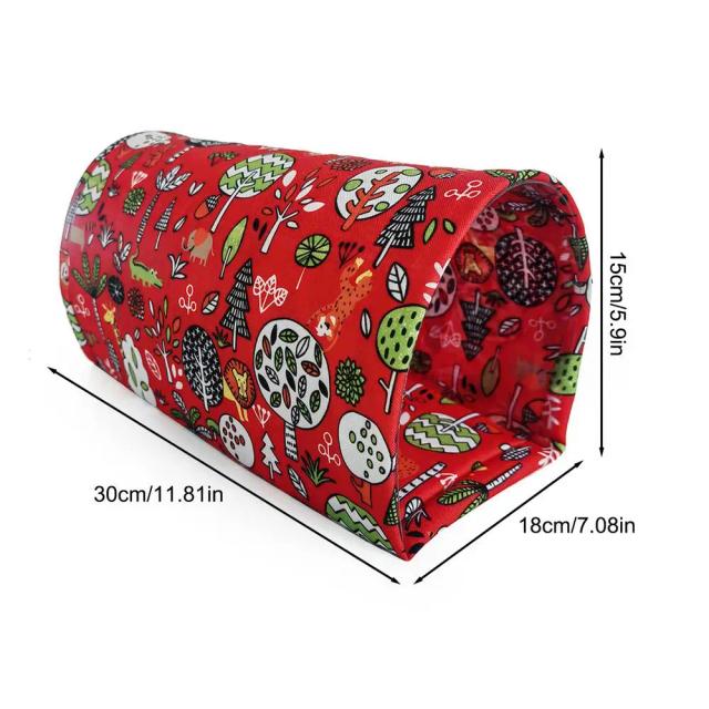 Cama Quente e Confortável com Túnel para Animais Pequenos como Hamsters, Cobaias, Coelhos e Degus