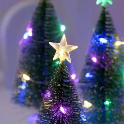 Mini Luminous Árvore De Natal Ornamentos, Decorações LED Desktop, DIY Desktop Luz, Decoração De Casa, Festa De Escritório - Image 4