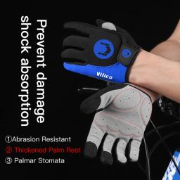 Luvas de ciclismo à prova de choque para homens e mulheres, luvas esportivas, ginástica, MTB, bicicleta de estrada, verão - Image 2