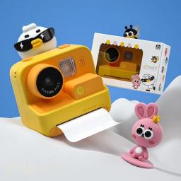 Câmera digital instantânea com papel de impressão térmica, câmera fotográfica de vídeo para crianças, brinquedos de presente de Natal para crianças, 2.0 ", 1080p - Image 1