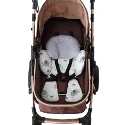 Almofada macia e respirável para carrinho bebê, almofada simples para passeios confortáveis - Image 4