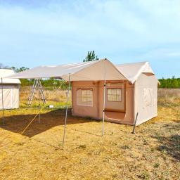 Barraca de acampamento exterior impermeável, cabine luxuosa, barracas Terylene, cabine - Image 5