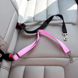 Auto Cintos de segurança do carro para animais de estimação, cinta ajustável, Buckle Clip, cinto de segurança, fácil controle - Image 6