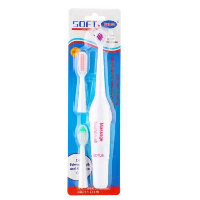 Escova de Dentes Elétrica Multi-Angular para Pets com 2 Cabeças para Cães e Gatos - Ferramenta de Limpeza para Mau Hálito e Cuidados Dentários