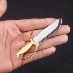 Portátil de aço inoxidável Mini canivete, EDC Wing Chun faca pequena, Usado para abrir a caixa, Um presente especial e colecionáveis, 1Pc - Image 3
