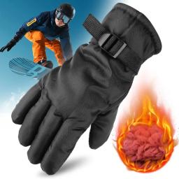 Inverno luvas de ciclismo dos homens ao ar livre à prova dwaterproof água esqui equitação caminhadas motocicleta luvas quentes unisex luvas esportivas térmicas - Image 3