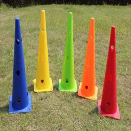 Barril de bandeira esportiva e de entretenimento, 30-52cm, obstáculo pequeno, ajustável, durável, cones de marca, futebol, agilidade, treinamento, esporte com furo - Image 5