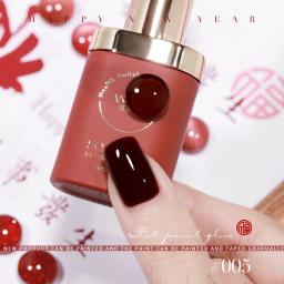 Esmalte Gel para unhas Art Design, esmalte magnético, cola brilhante, verniz UV, vinho vermelho, rubi, olho de gato, cola - Image 2