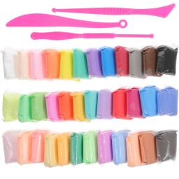 Conjunto de brinquedos de argila colorida para crianças, secador de ar, modelagem espumante em pó, kit polímero, brinquedos DIY - Image 1