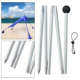 Pólos de barraca hastes de barraca suporte de acampamento pólo de suporte de toldo dobrável para dossel 5 seções pólo de lona - Image 4