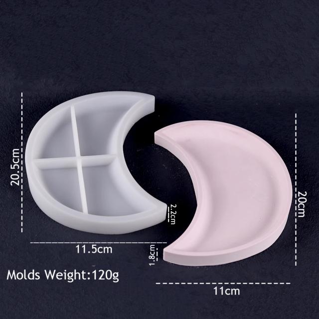 Bandeja de Silicone para Artesanato em Gesso: Moldes Irregulares para DIY de Jóias e Decoração de Casa