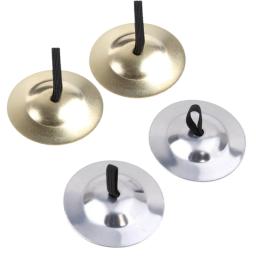 1 par mini crianças pequenas pratos cobre mão gong banda ritmo instrumento musical - Image 1