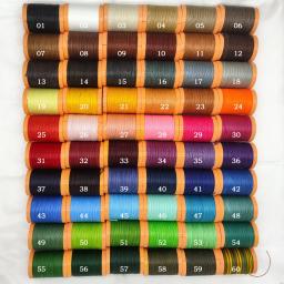 Linha encerada de costura plana para artesanato de couro, costura de cera, encadernação trançada DIY, reparação de sapatos 71 jardas - Image 6
