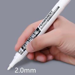 Permanente Waterproof White Rubber Marker, canetas de pintura, pneu de carro, pintura ambiental do pneu, Graffiti, 1 pc, 3 pcs, 5pcs - Image 1
