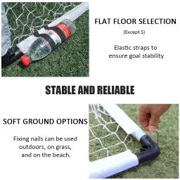 Equipamento de Treino de Futebol Portátil Dobrável Juvenil, Ao Ar Livre, Dentro de Casa, Esportes, Criança, Portable Folding Youth Soccer Goal Net - Image 3