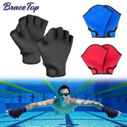 Luvas De Treinamento De Resistência À Água Para Natação E Mergulho, Luvas De Neoprene Webbed Para Natação Aquática, Fitness, Treinamento De Natação - Image 1