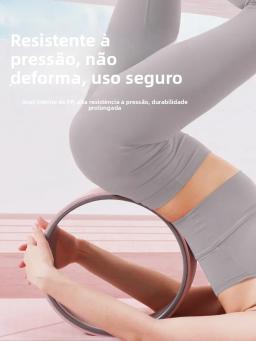 Roda de Yoga Larga para Flexão nas Costas, Equipamento de Pilates, Abertura de Ombros, Círculo de Exercício para Iantes e... - Image 1
