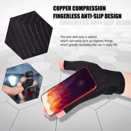 Luvas para artrite, pulso, mão, polegar, suporte, gel de silicone, corretor de pressão, massagem, alívio da dor - Image 3