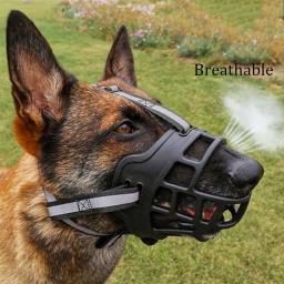Respirável Silicone Pet Dog Focinho, Confortável Basket Muzzles, Pare de morder Barking, Mastigar, Pequeno, Médio, Grande, X-Large Dog, 1Pc - Image 1